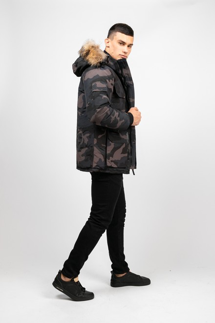 Зимняя парка PARKA+ 02223 темный камуфляж Хакі XS